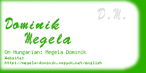 dominik megela business card